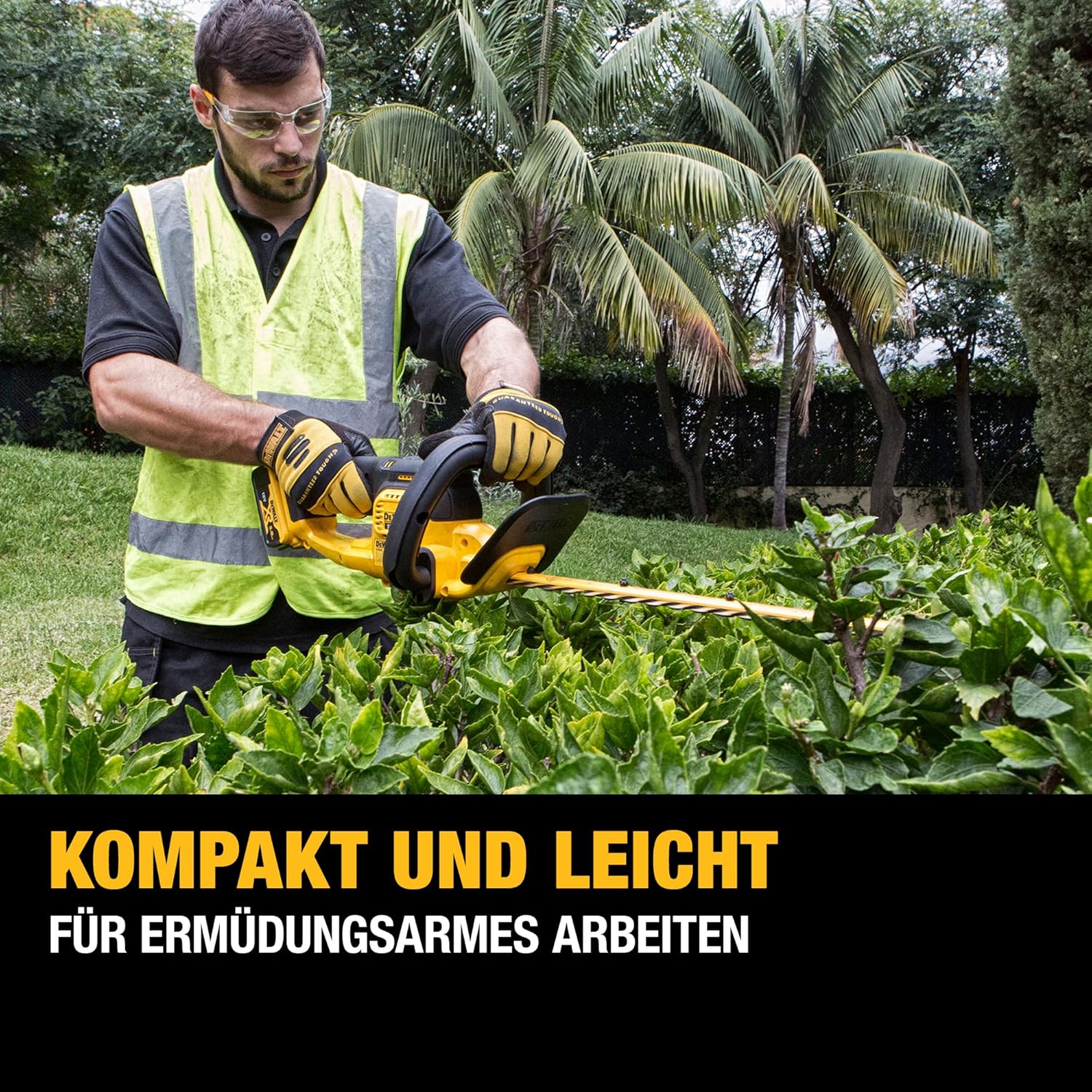 bürstenlose Akku-Heckenschere/Strauchschere (18V, 55 cm Schwertlänge, 19 mm Schnittstärke, Lieferung ohne Akku und Ladegerät), DCM563PB