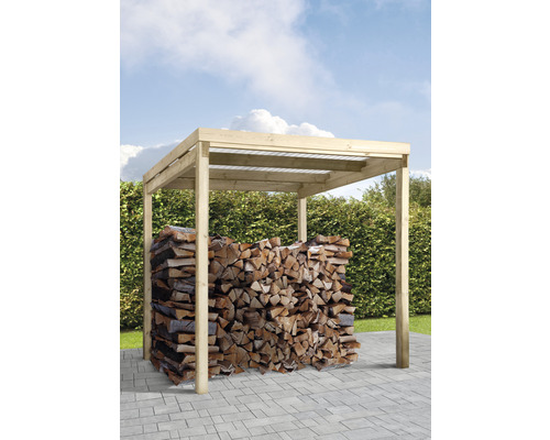 Universele overkapping type 1 bikeport 204 x 202 x 231 cm drukbehandeld