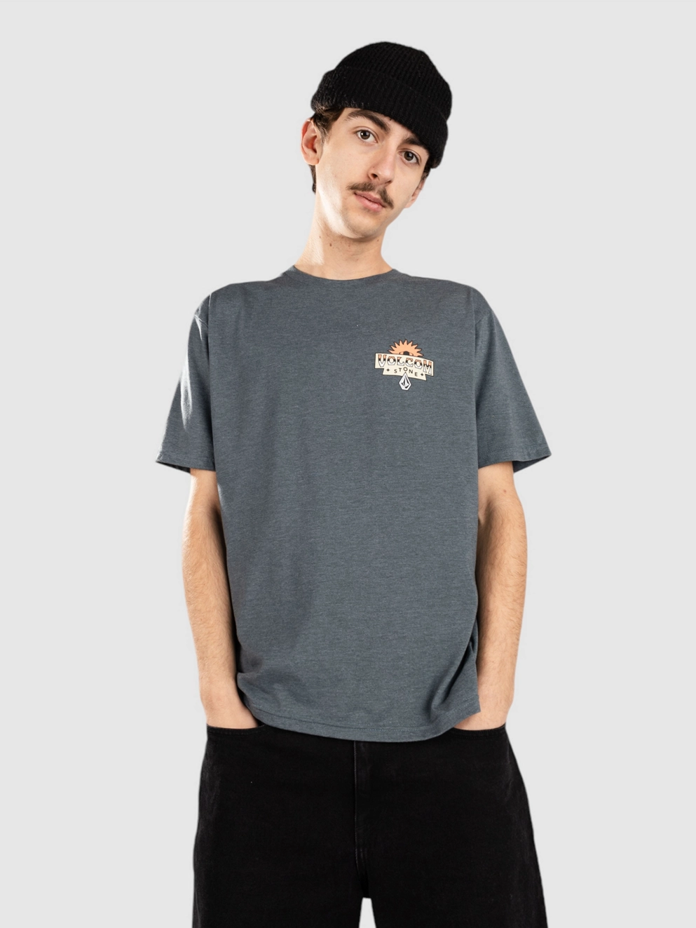 Volcom Sure Thing Hth T-Shirt dark slate