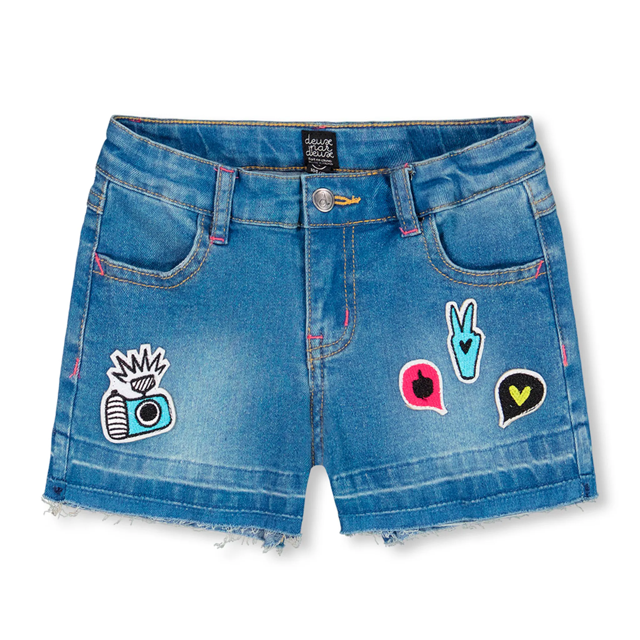 Deux par Deux Short Denim Copines 7-10ans