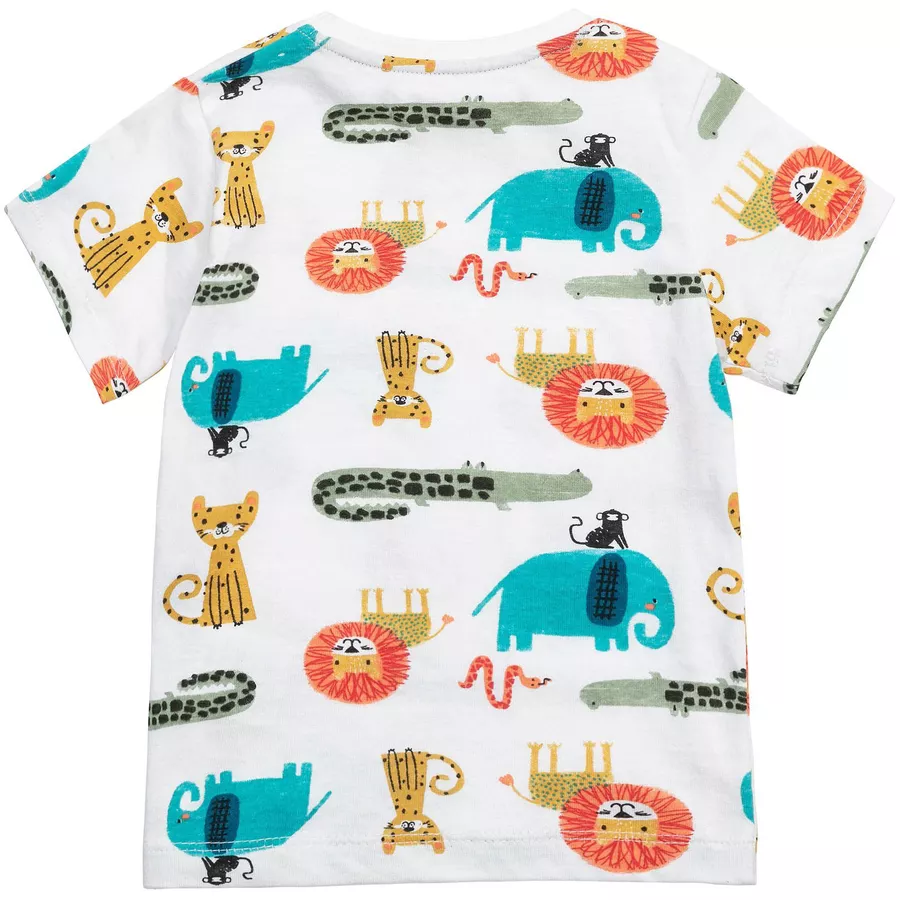 MINOTI T-Shirt und Shorts im Set KhakigrünWeiß