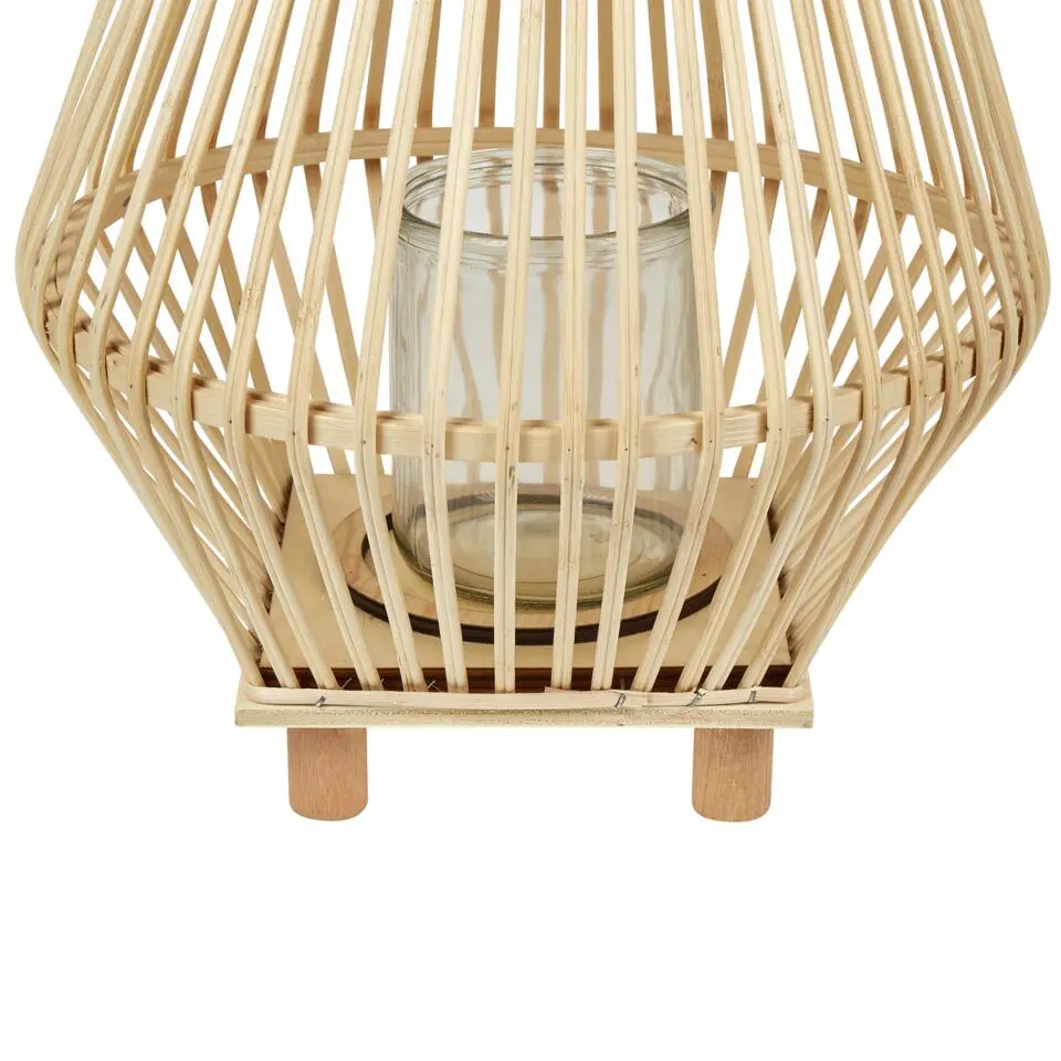 LEYTE - Lantaarn - Lichthout - 58 cm - Wilgenhout