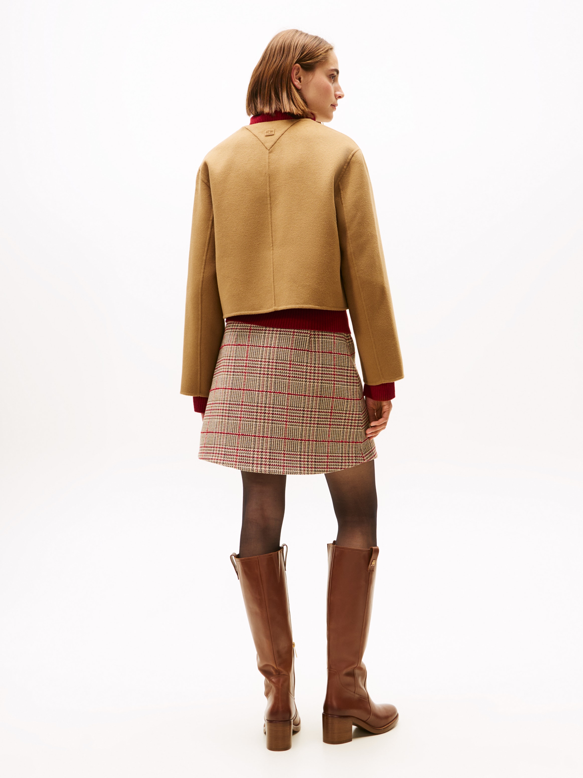 Tommy Hilfiger Kurzjacke »DF WOOL BLEND REG LADY JACKET« mit Wolle
