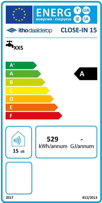 Daalderop - Close-in Keukenboiler - Onderbouw - 15 Liter - Instelbare Temperatuur tot 80°C