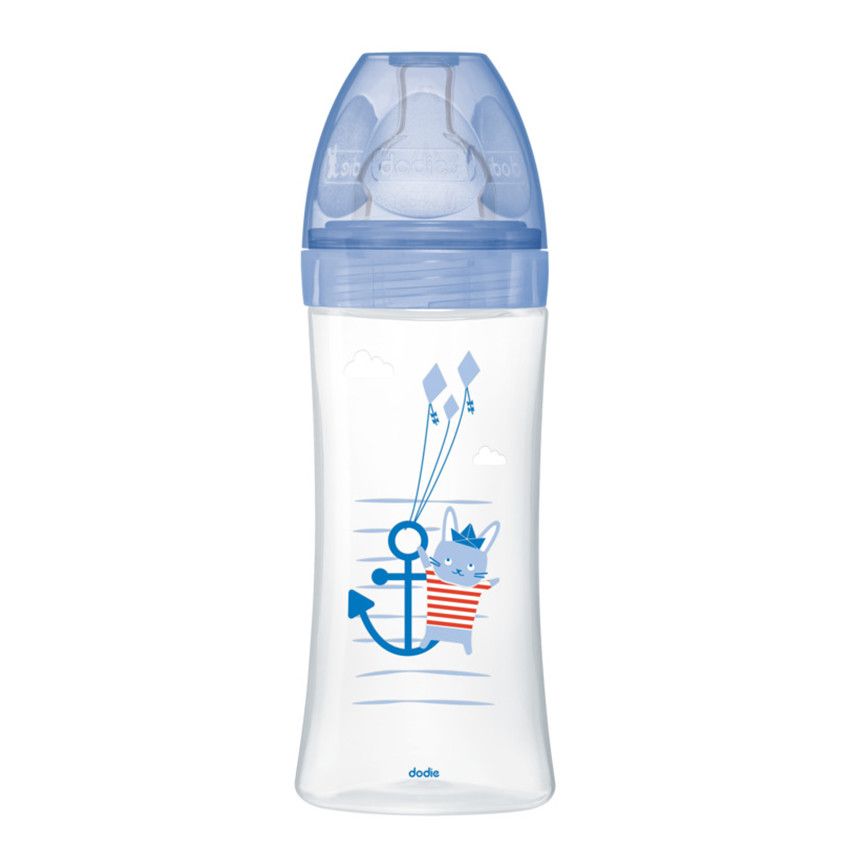 Biberon anti-colique Sensation 330ml 6m+ - Mer - Ecru
