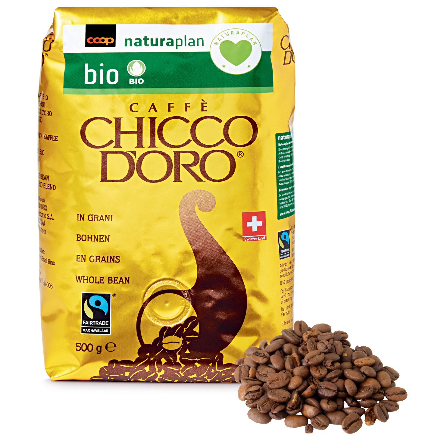 Chicco d'Oro Naturaplan Bio Fairtrade Bohnenkaffee