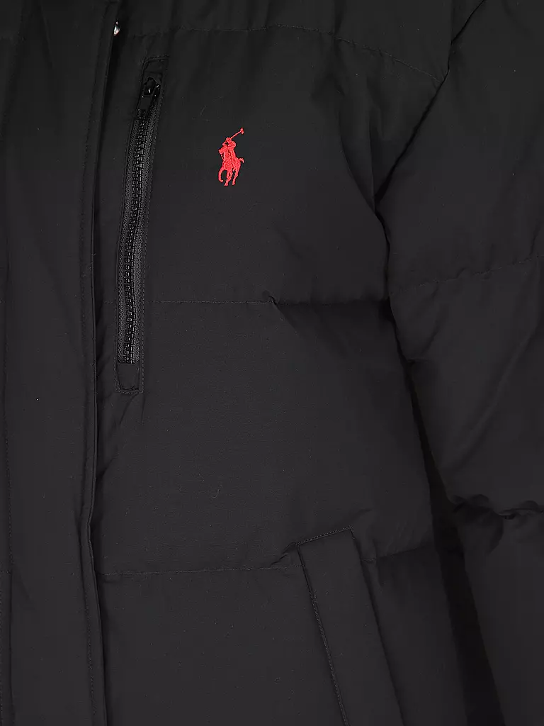 POLO RALPH LAUREN Daunensteppmantel schwarz