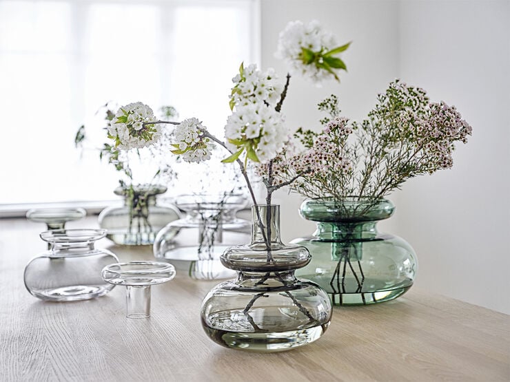 Zone Vase Inu 31,7 x 33 cm Smoked Grey Smoked grey