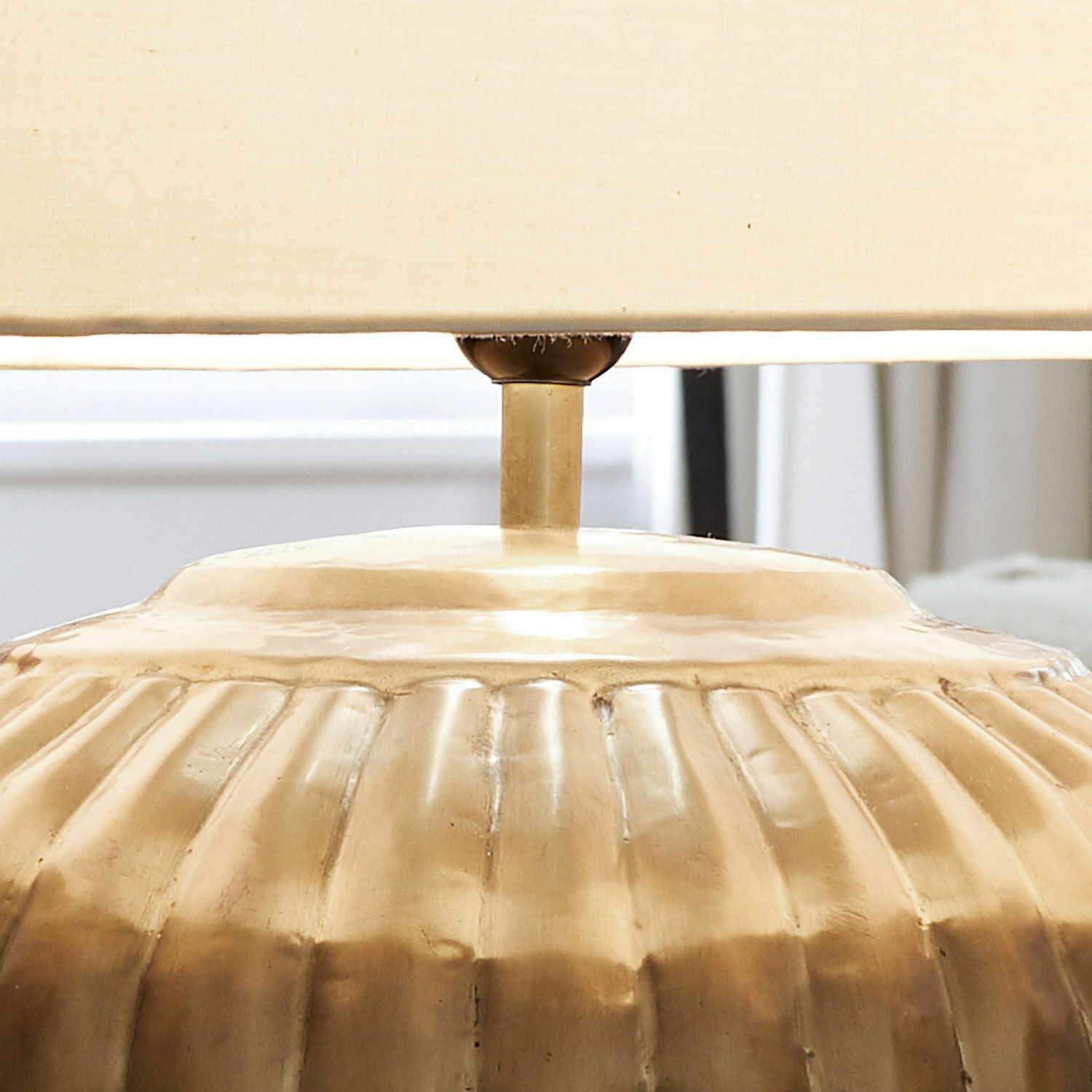 Tischlampe Fauville gold/creme