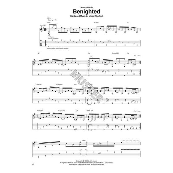 Hal Leonard The Best Of Opeth