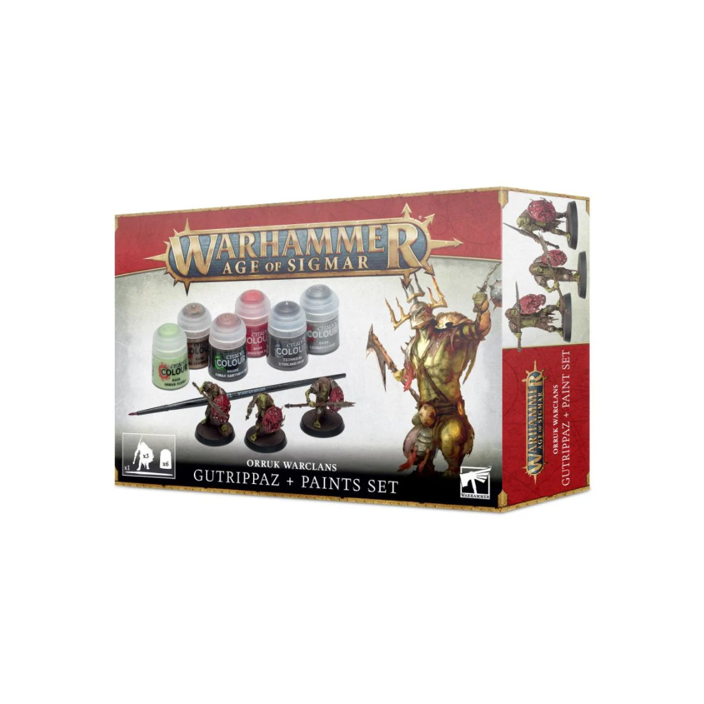 Age of Sigmar : Paint Set - Orruk Warclans Gutrippaz