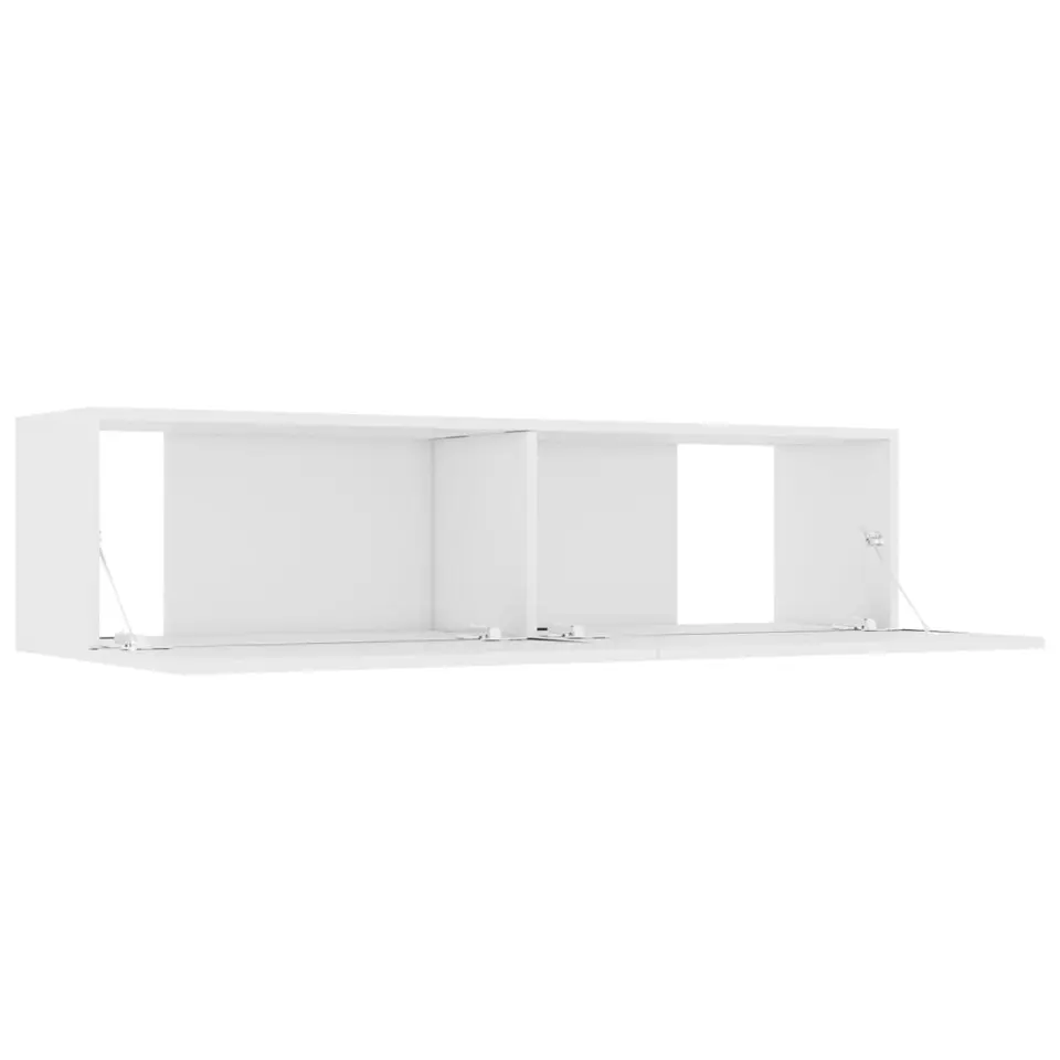 vidaXL - Tv-meubel - Wit - Bewerkt hout