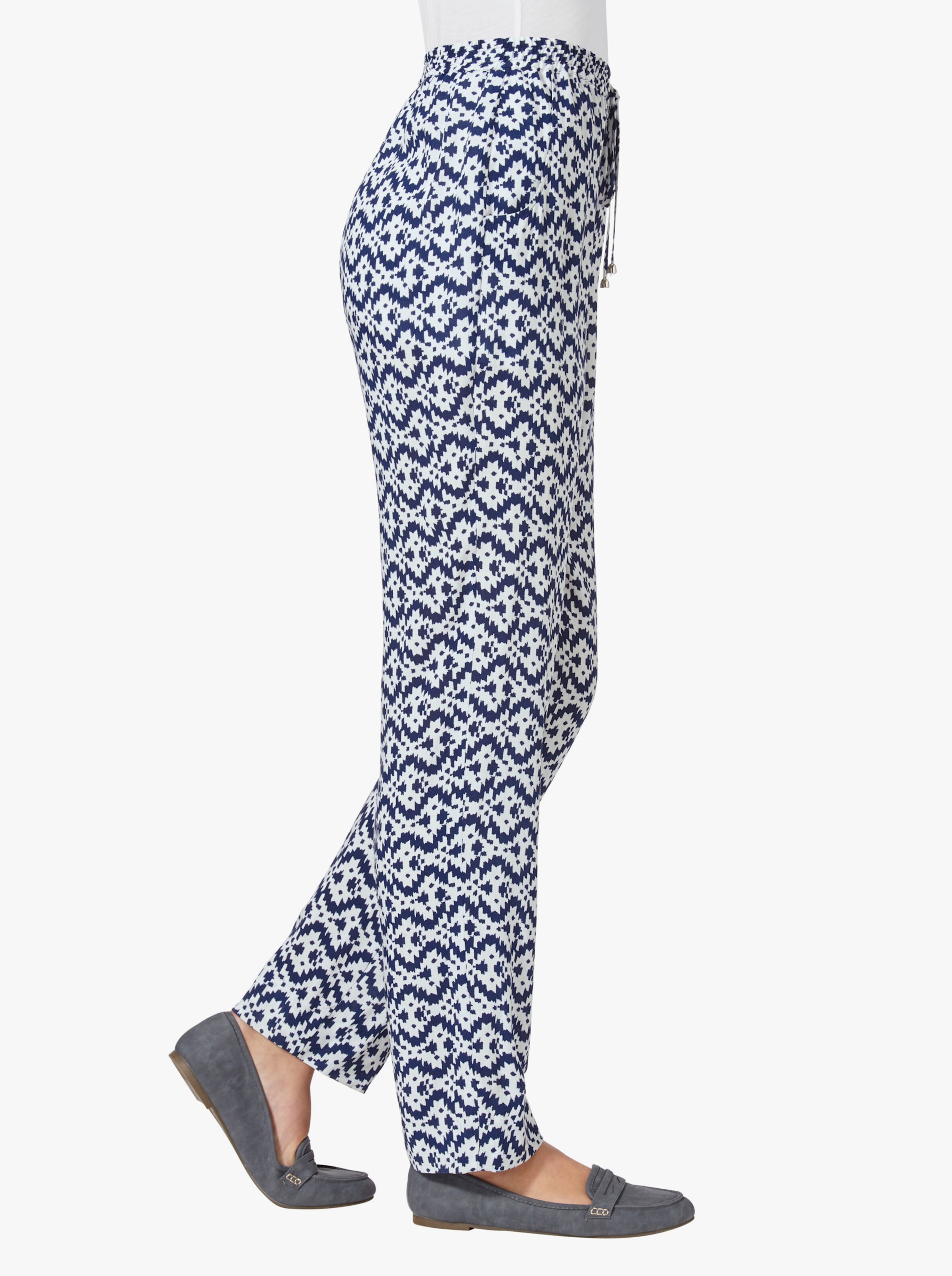Schlupfhose mit Dehnbund und Bindeband