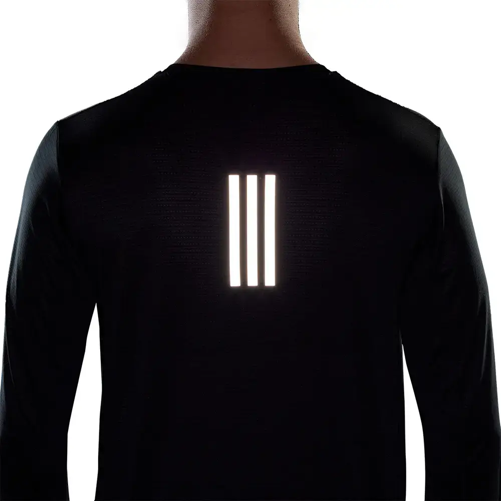 adidas OTR Hardloopshirt Lange Mouwen Zwart Heren
