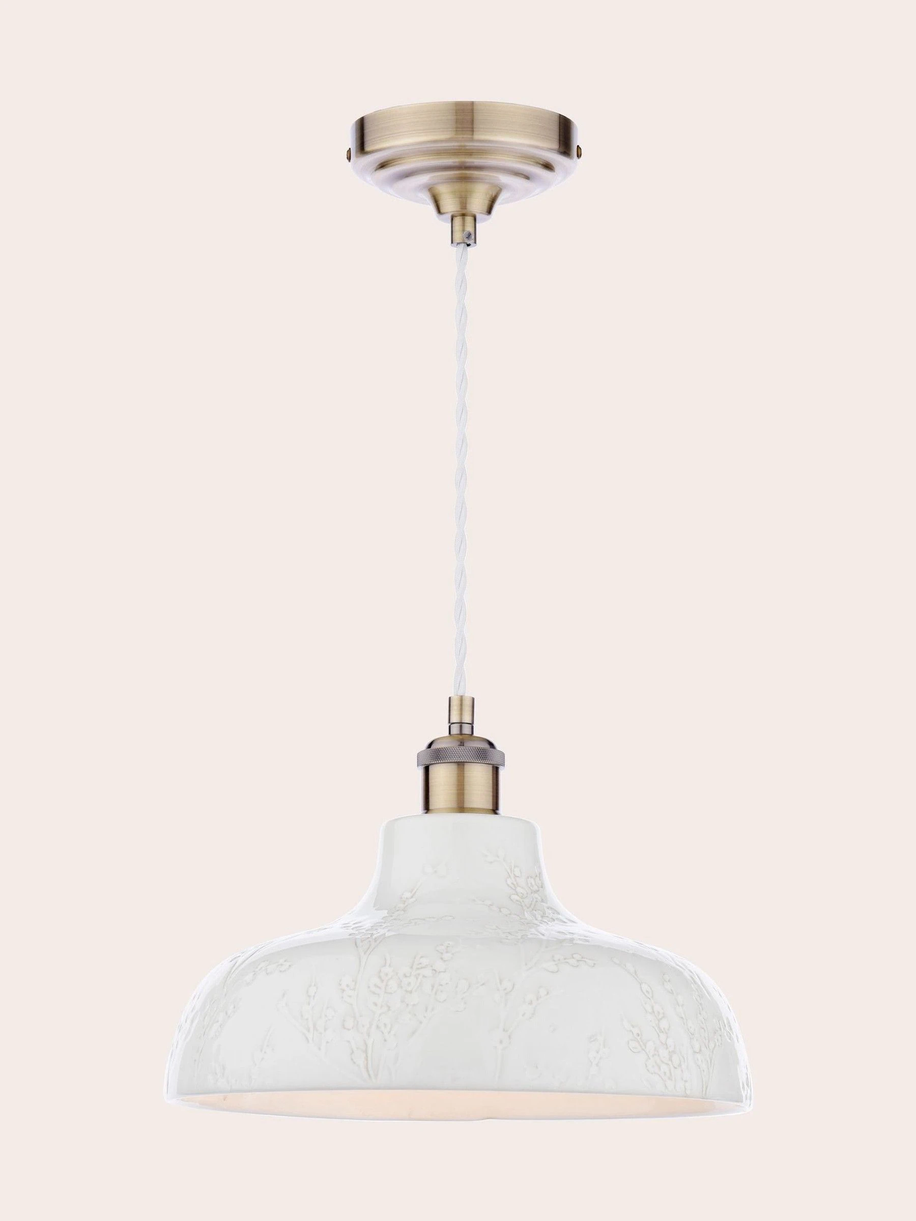 Laura Ashley Pussywillow 1 Pendant Ceiling Light