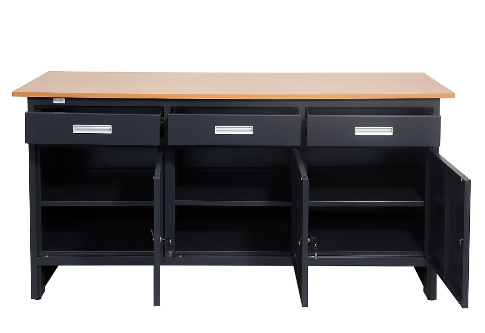 Jet-Line Werkbank GROSNY 170 cm anthrazit Werkstatt Tisch