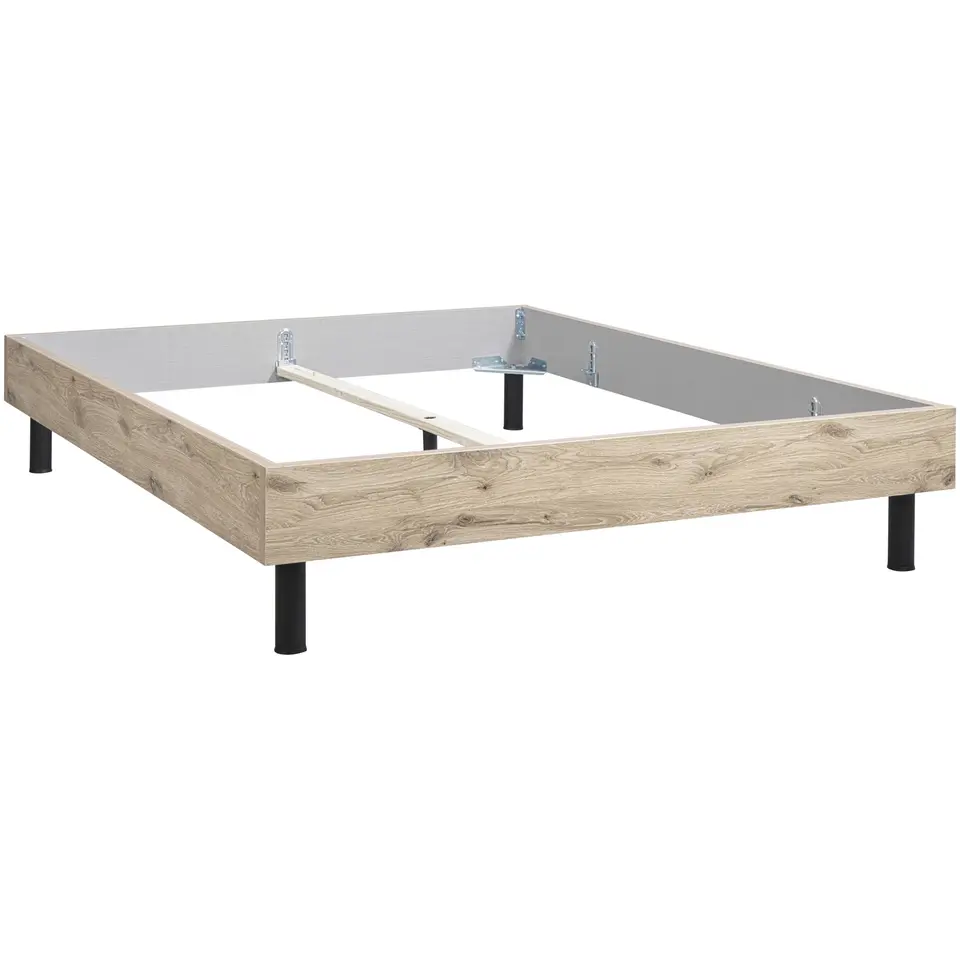 Bed Nova - eikenkleur - 140x200 cm