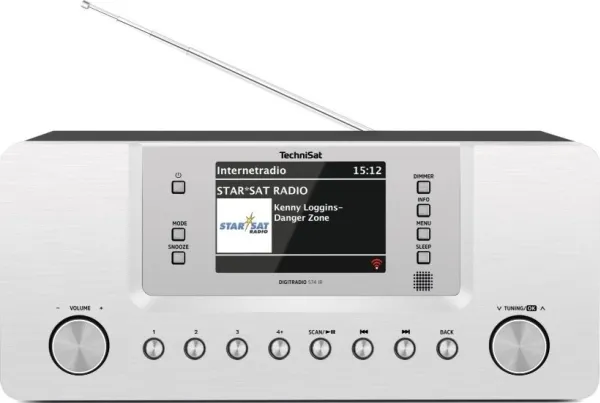 TechniSat DigitRadio 574 IR - Audiosystem - 2 x 5 Watt - sølv