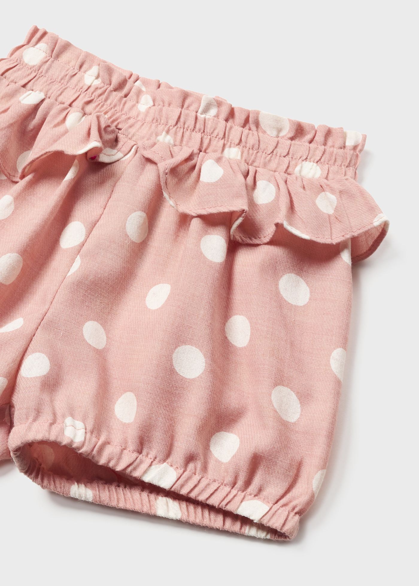 Conjunto de duas peças com estampa de bolinhas para bebê