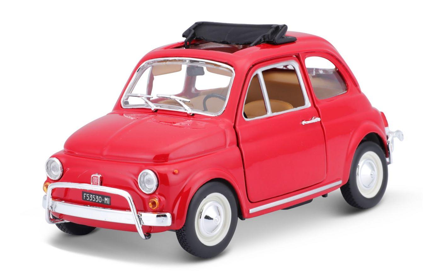 Fiat 500 L 1968 Rot 1:24Sammlermodell im Massstab 1:24