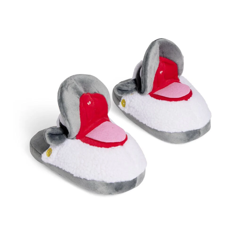 Chaussons tête de mouton polyester gris - pointure 32 à 45