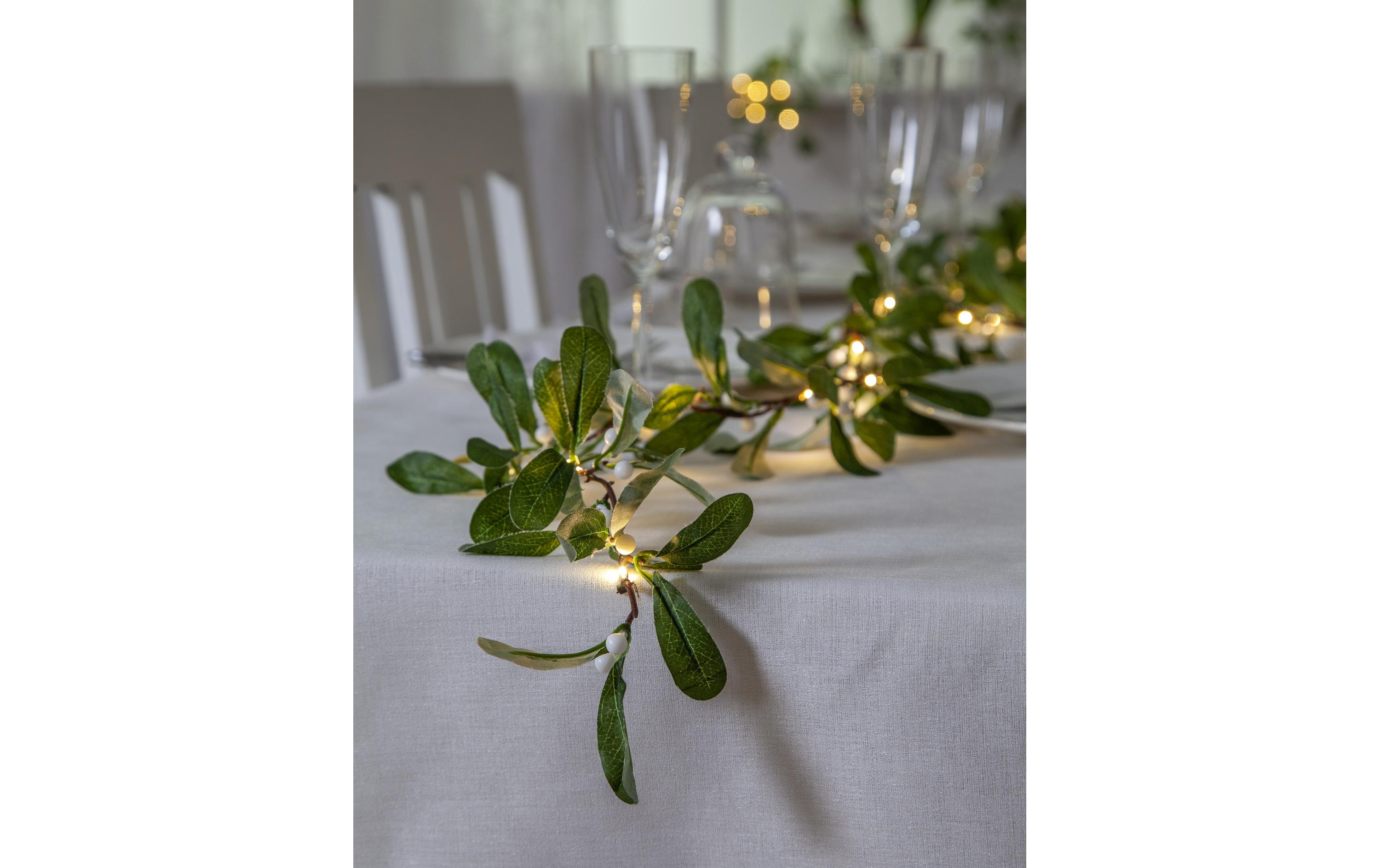 Girlande LED Mistel, 180 cm, GrünLED Weihnachtsdekoration