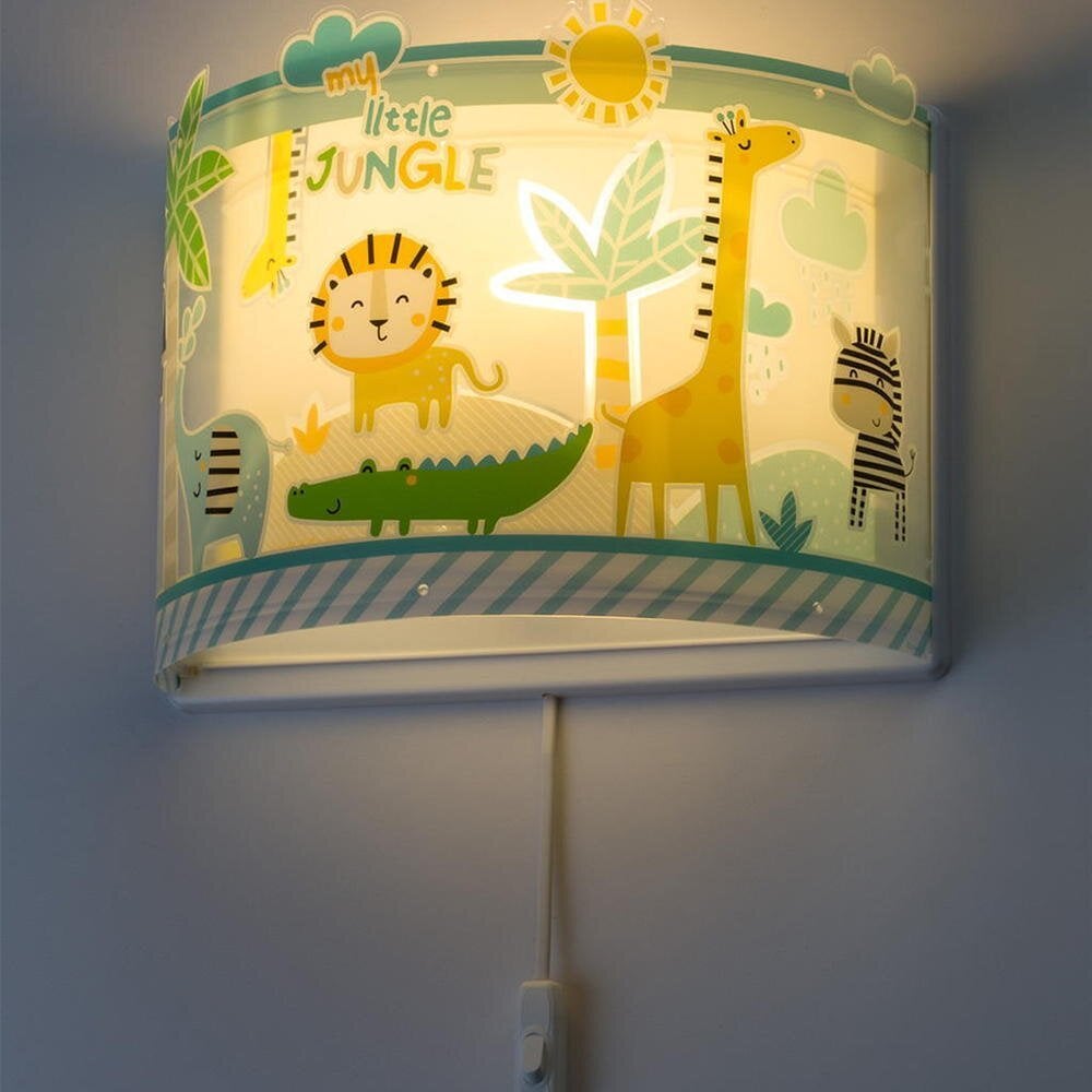 Kinderkamer wandlamp Little Jungle fluorescentielamp E27