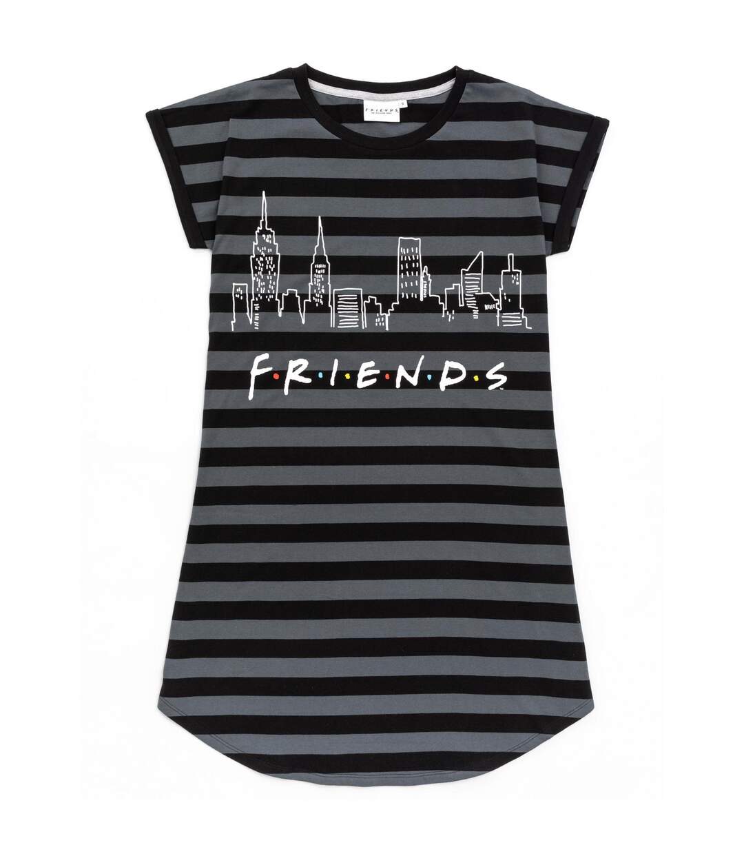 Friends - Chemise de nuit - Femme (Gris / Noir) - UTNS6618
