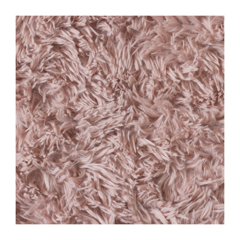 Vloerkleed hoogpolig - roze - 60x90 cm