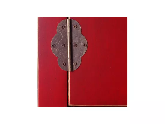 Console 2 portes, 6 tiroirs Rouge Meuble Chinois - PEKIN