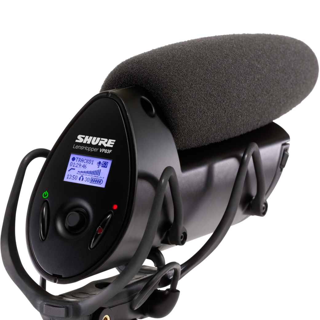 Shure VP83F LensHopper Camera microfoon met Flash recorder