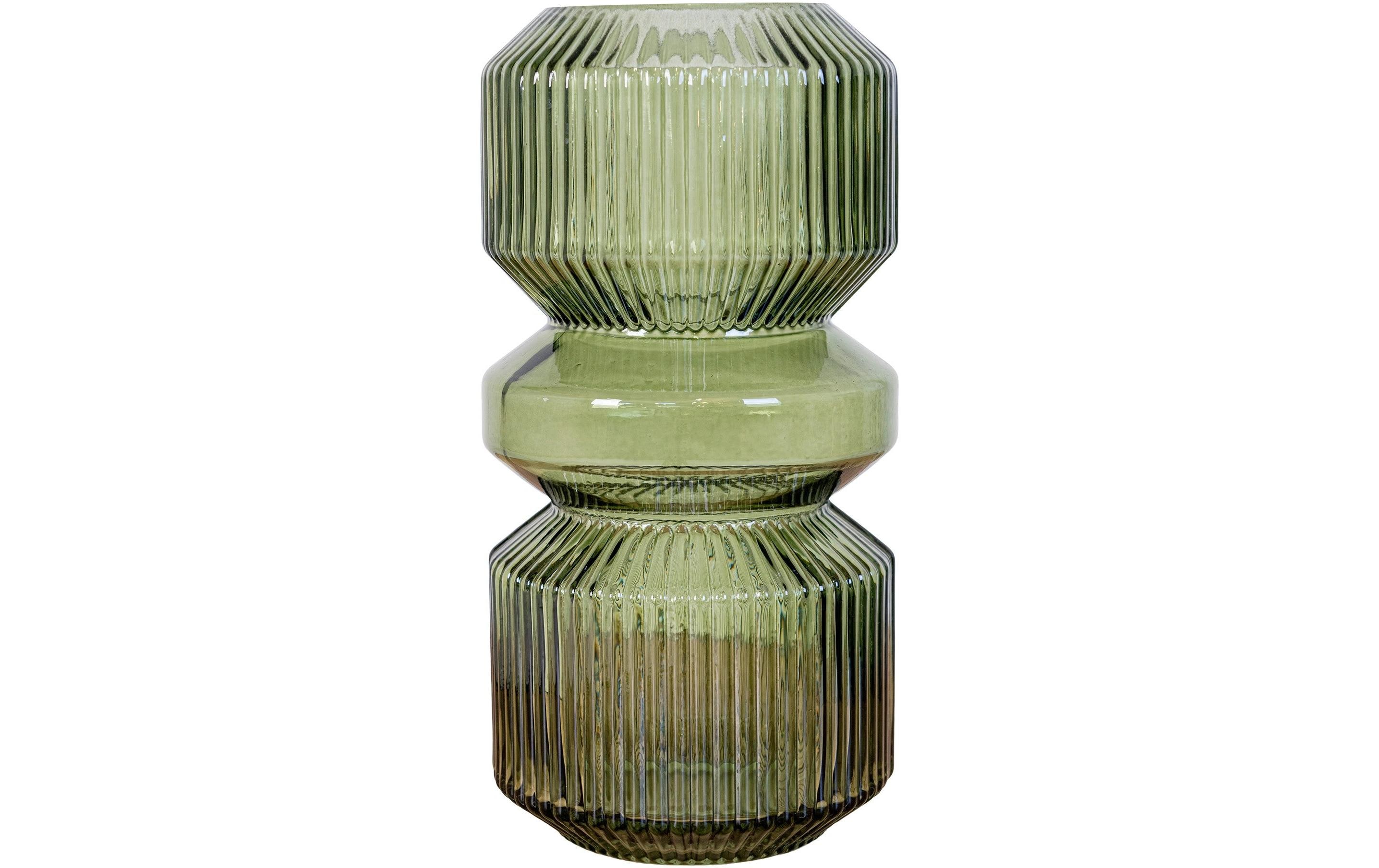 Vase rund 25 cm, GrünBlumenvase