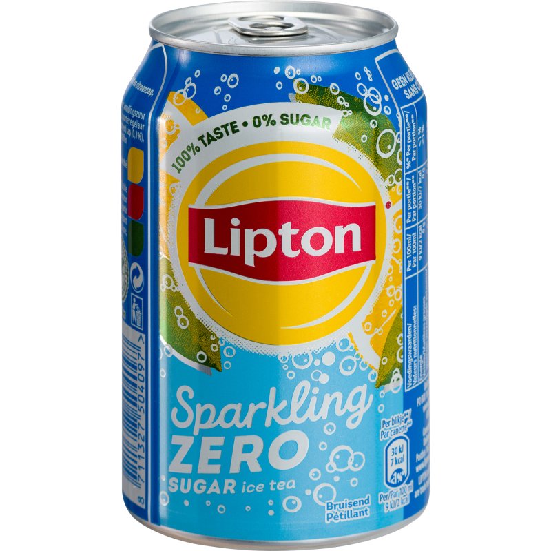 Lipton Ice Tea Zero Pétillant 33 cl - 24 canettes