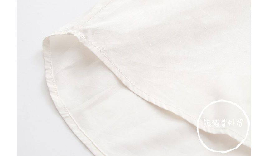 PANDAGO - Blouse met korte mouwen en matrozenkraag