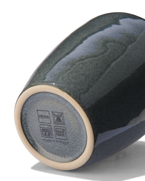 mug 8 cm - Porto - émail réactif - noir