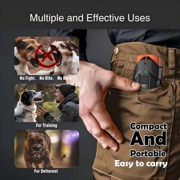INF Ultralyd Hundetrener med Lang Batterilevetid og Dobbel Belysning - Effektiv Trening for Hunder