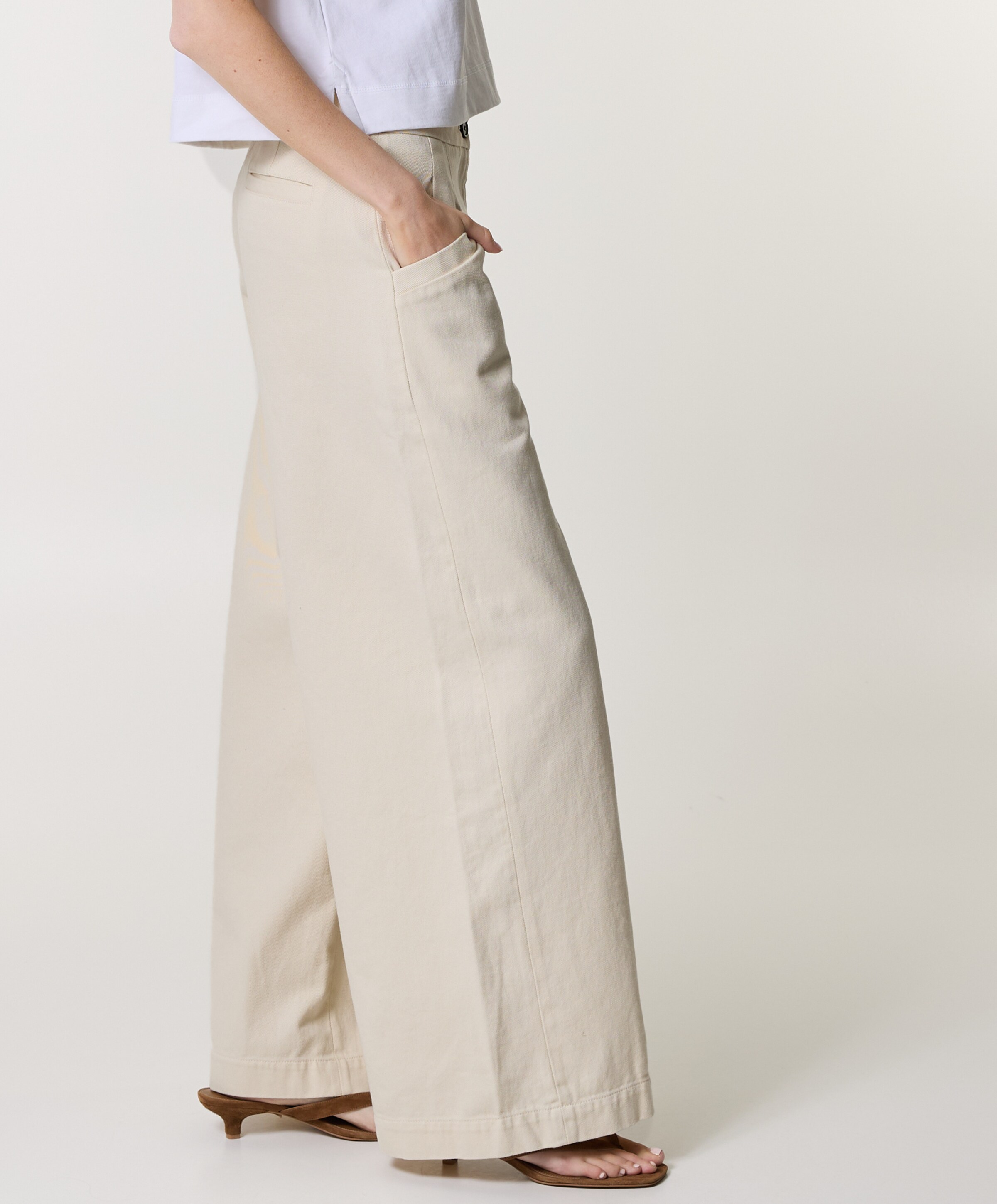 Bellerose Jesper dames broek ecru
