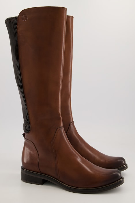 Caprice Lederstiefel, Stretcheinsatz, Nappaleder, Weite G