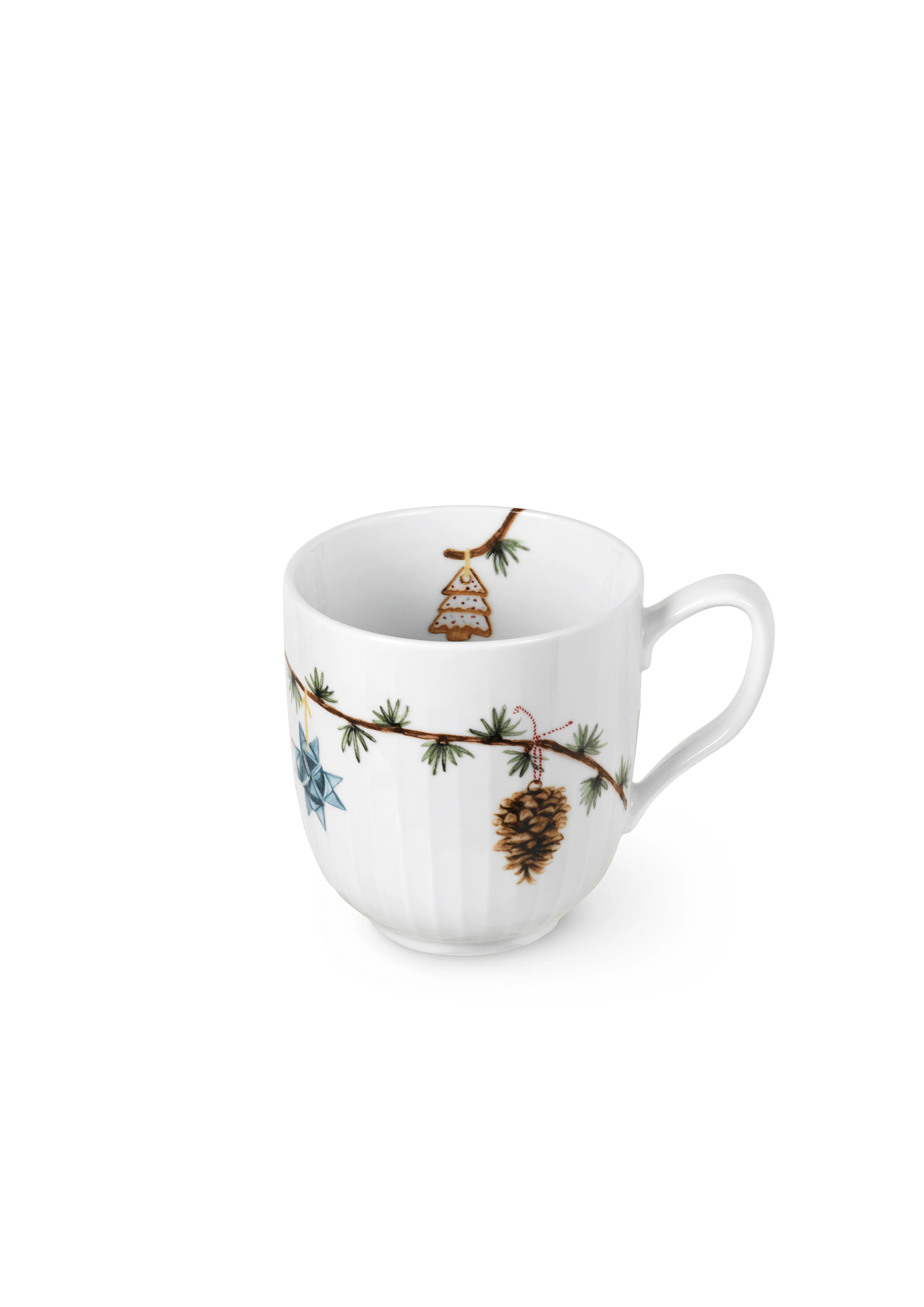 Kähler  Hammershøi Christmas krus 2020, hvid m. deko -  33 cl.