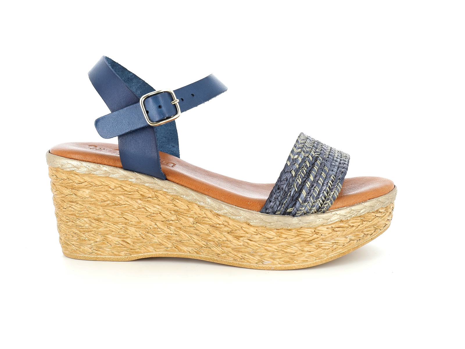 Chaussures du chateau-64386 Matières combinées Bleu