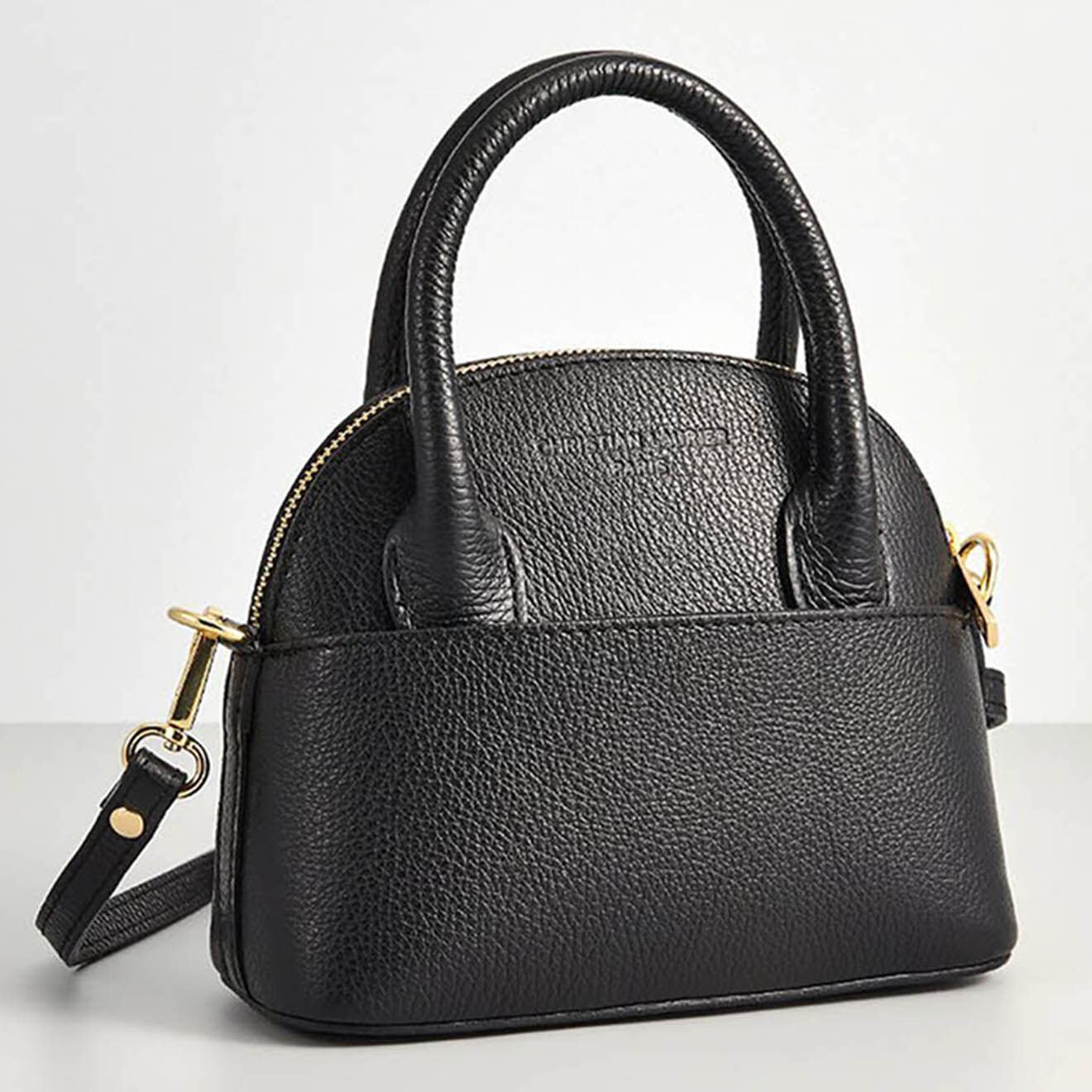 Christian Laurier Sac à main en Cuir Daina noir - 17x20x8.5 cm