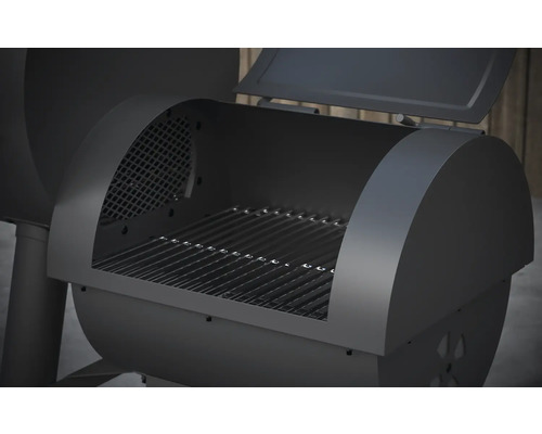 Tenneker® Grill Smoker XL 98 x 44 cm met schoorsteen, dekselthermometer