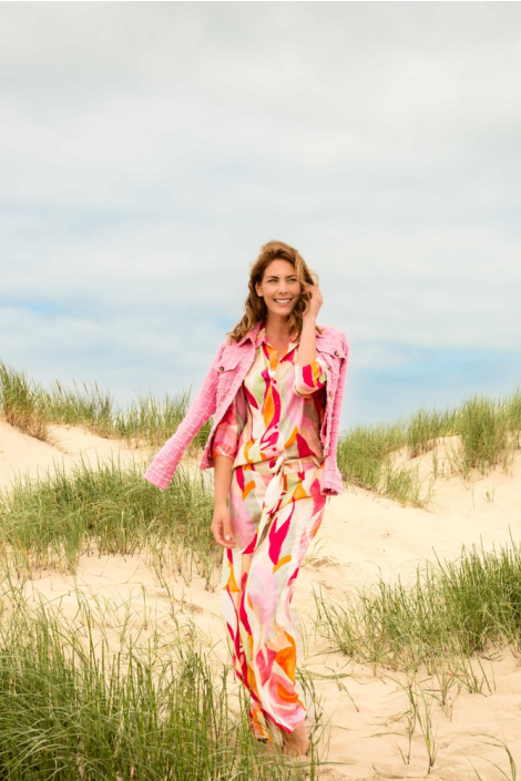 NED roze dames blouse