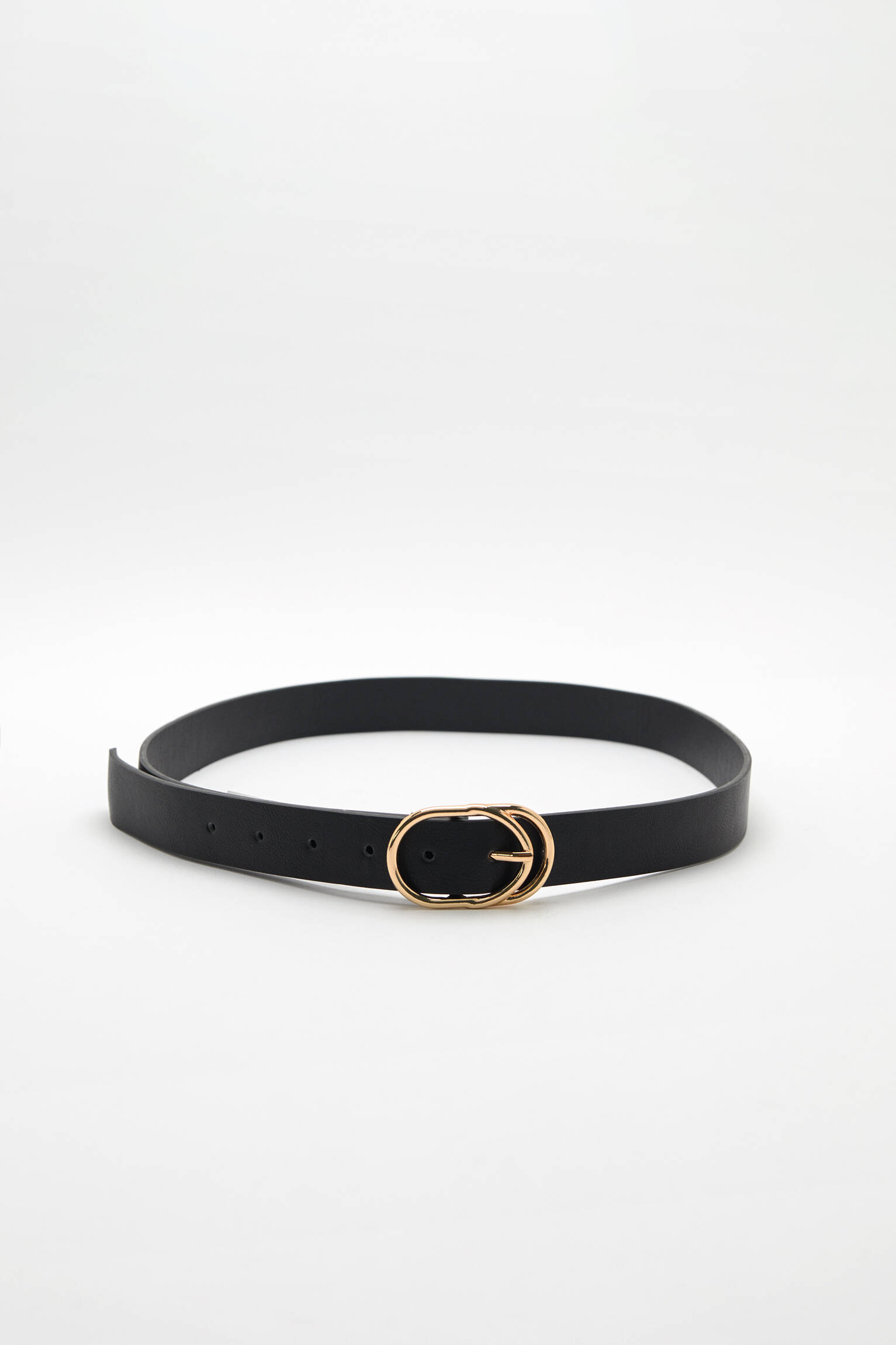 CINTO COM FIVELA DUPLA - PRETO