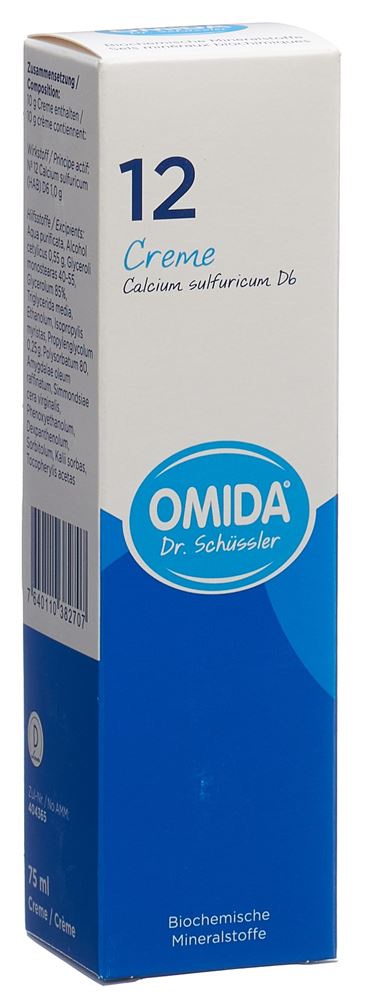 Omida Nr12 Calcium sulfuricum Creme 6 D Tb 75 ml