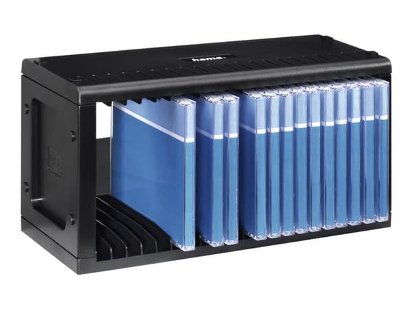 Hama CD Rack 20 - Medialager - plastikk - svart - 20 x CD