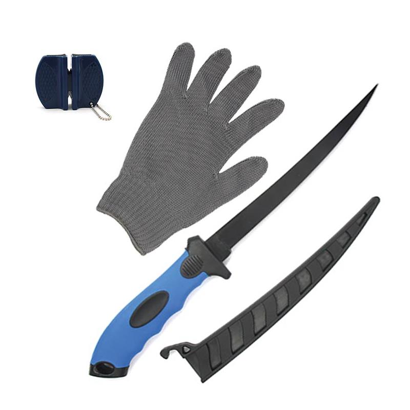 Kit Couteau + Aiguiseur + Gant Frichy