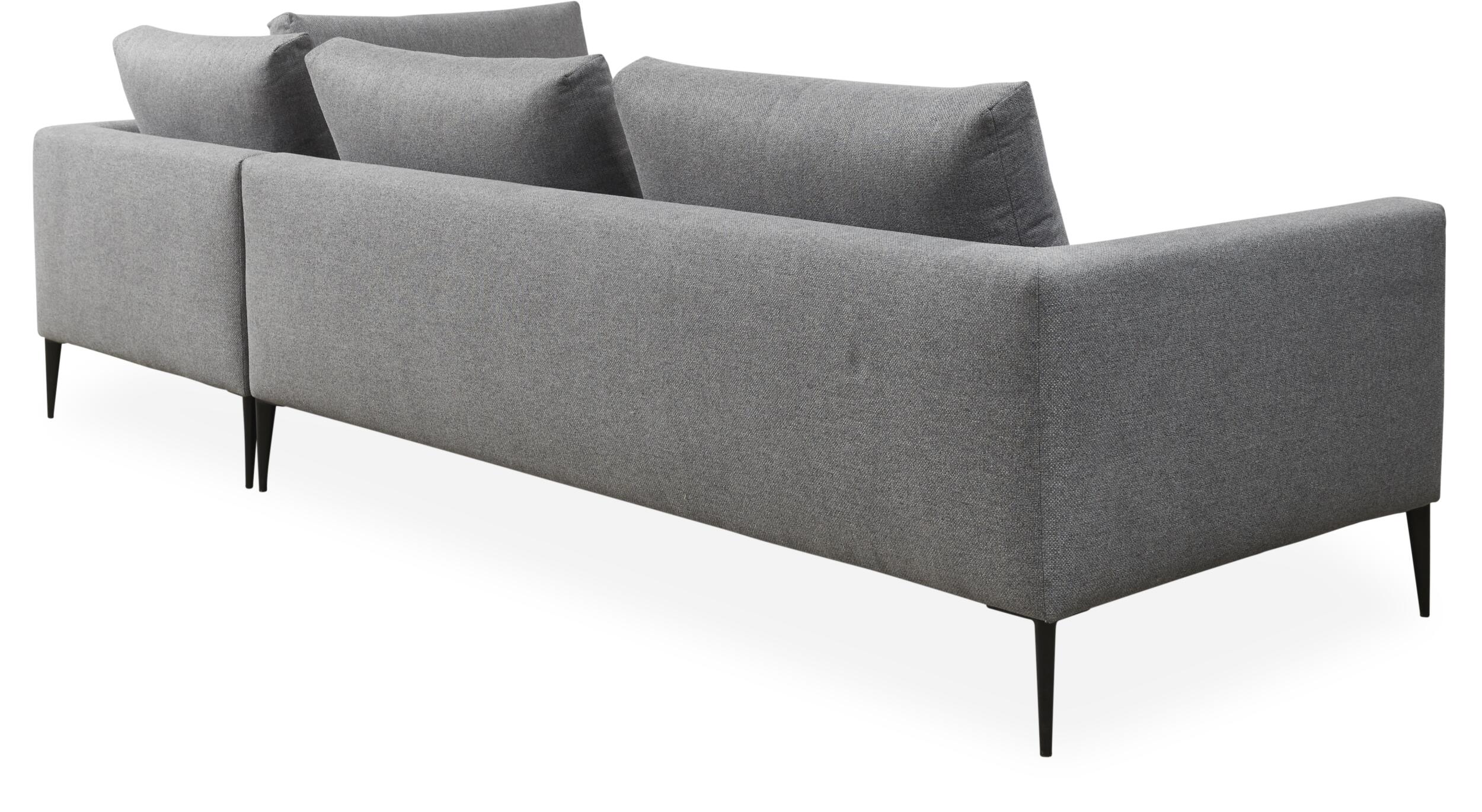 Vetland højrevendt hjørnesofa med pufafslutning