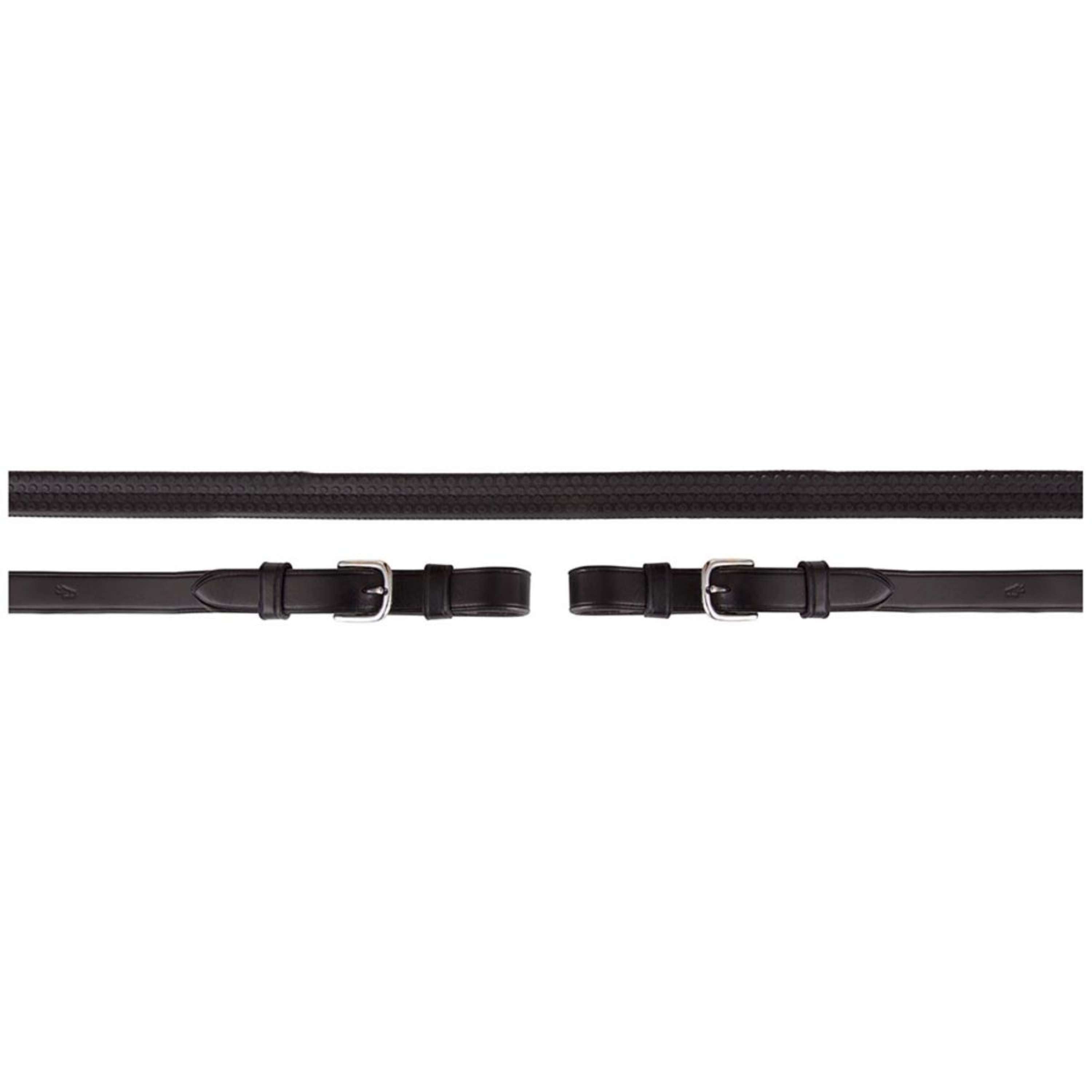 BR Teugel Eventa Pro Grip 16mm Ronde Gesp Zwart/Zilver
