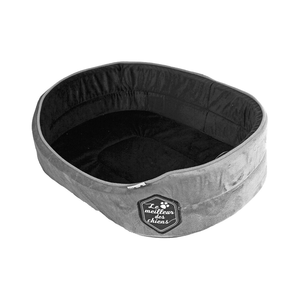Panier pour chien polyester PACHY gris et noir 70cm